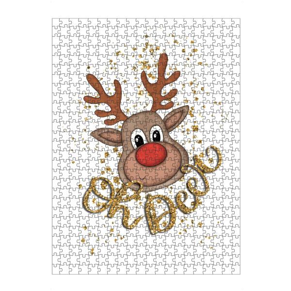 artboxONE Puzzle "Oh Deer Christmas Illustration" artboxONE - Für Kinder,Tiere,Weihnachten,Festivals,Lustig