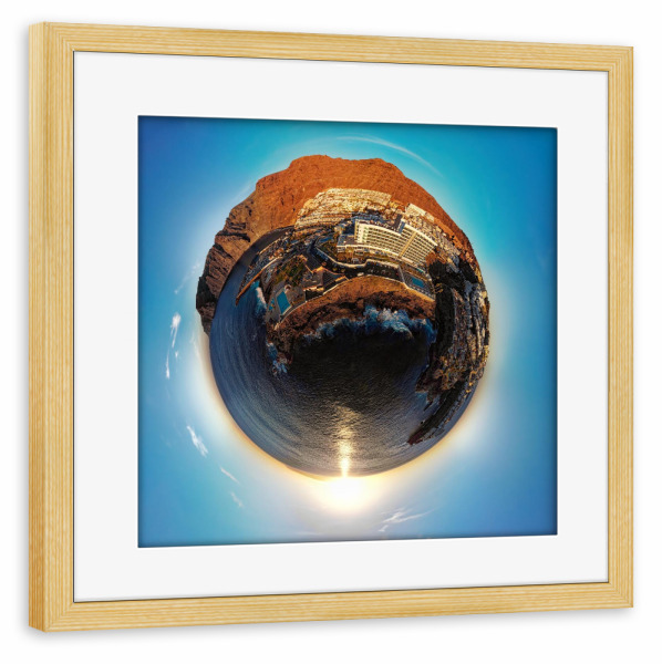 Poster mit Rahmen kiefer "Teneriffa - Los Gigantes" artboxONE - Städte,Natur,Reise,Architektur,Reise / Strand und Meer