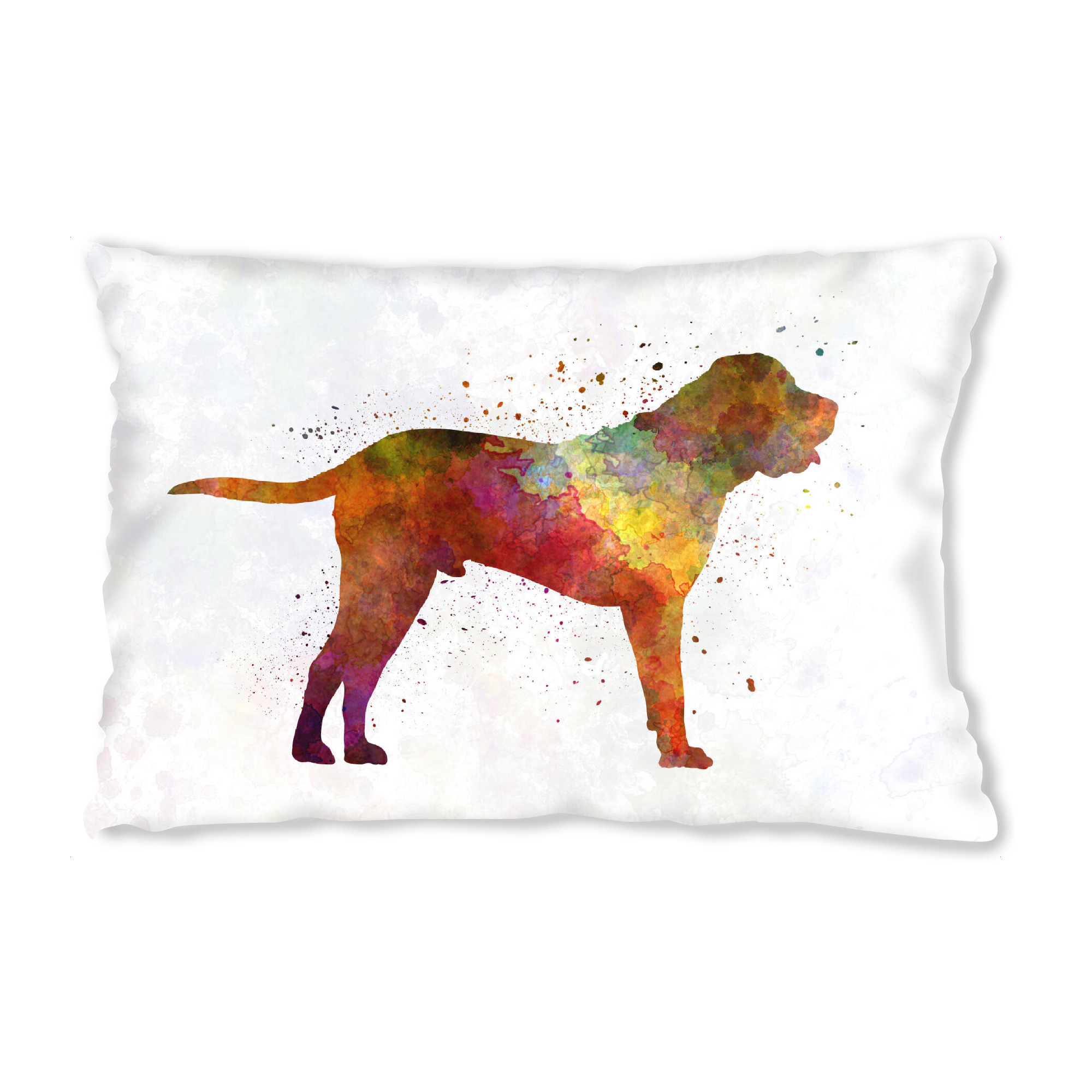 Design-Kissen "Tosa in watercolor" artboxONE - Tiere,Abstrakt - Dog,Pet,Animal,Mammal,Watercolor,Abstract,Hund,Bunt,Colorful - Bild dog