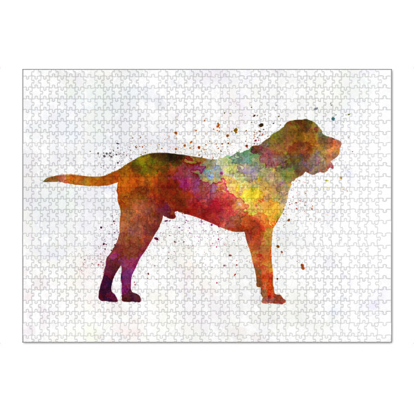 Puzzle Ravensburger "Tosa in watercolor" artboxONE - Tiere,Abstrakt - Dog,Pet,Animal,Mammal,Watercolor,Abstract,Hund,Bunt,Colorful - Bild dog