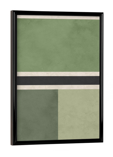 Poster mit schwarzem Rahmen "Shape Black Line" artboxONE - Abstrakt,Geometrie