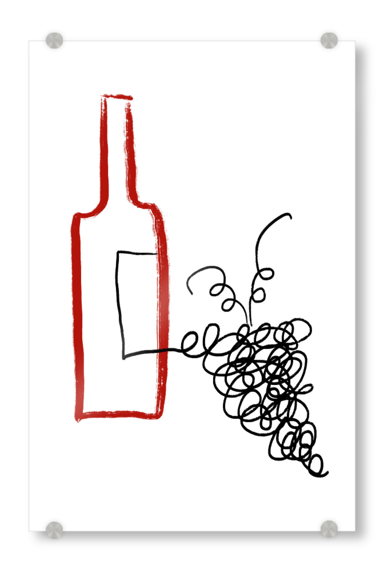 Acrylglasbild "A GOOD WINE" artboxONE - Essen & Trinken