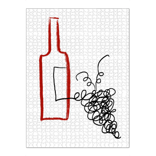 Puzzle Ravensburger "A GOOD WINE" artboxONE - Essen & Trinken