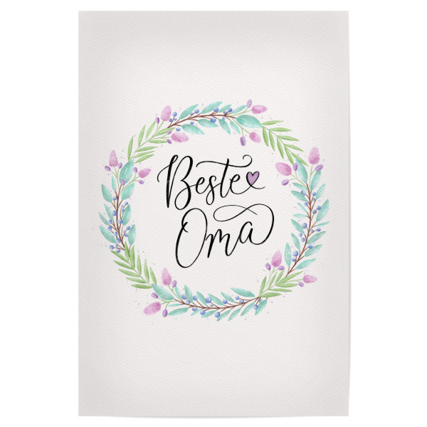 Poster "Beste Oma der Welt" artboxONE - Typografie,Menschen,Liebe