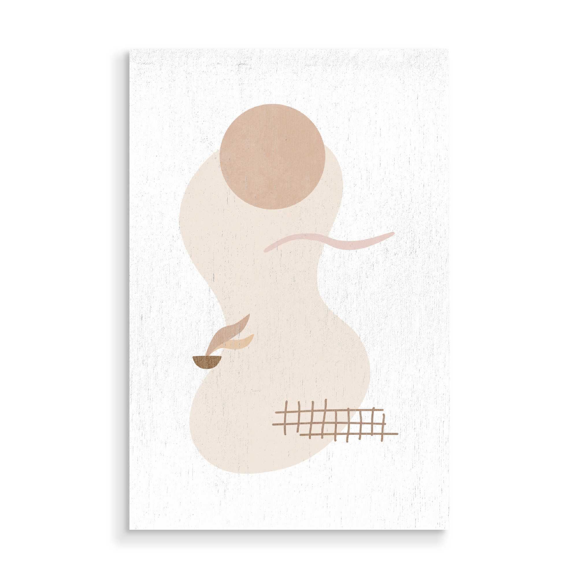 Holzbild "Blush Poolside Shapes" artboxONE - Abstrakt,Geometrie