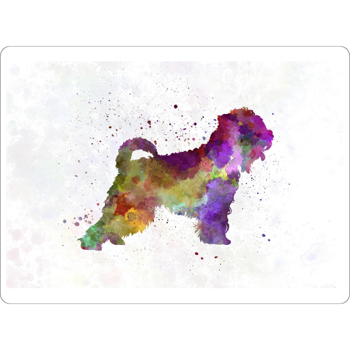 Tischset "Irish Soft Coated Wheaten Terrier" artboxONE - Tiere,Abstrakt - Dog,Pet,Mammal,Watercolor,Abstract,Hund,Tier,Animal,Bunt,Colorful