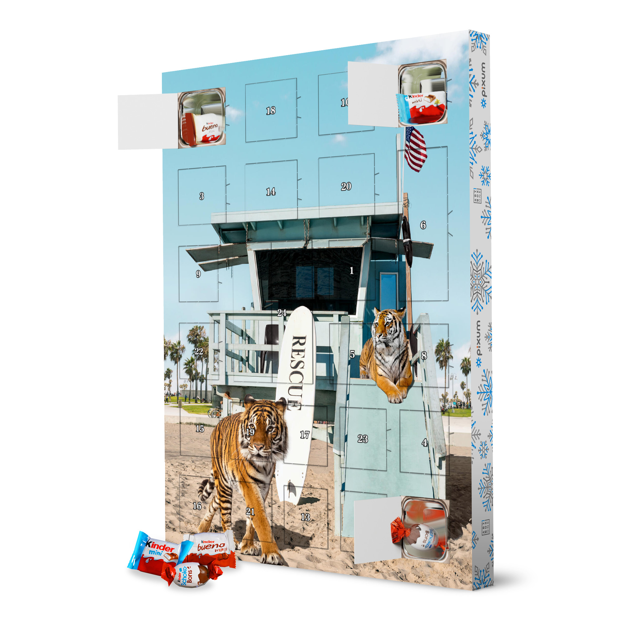 Adventskalender XXL mit Produkten von Kinder Tigers To The Rescue artboxONE Adventskalender Natur