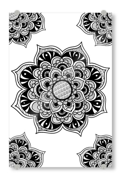 Acrylglasbild "Mandala Tribal" artboxONE - Abstrakt,Geometrie