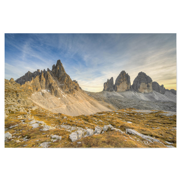 Poster 30x20 cm "Paternkofel und die Drei Zinnen" artboxONE - Natur,Reise,Reise / Länder