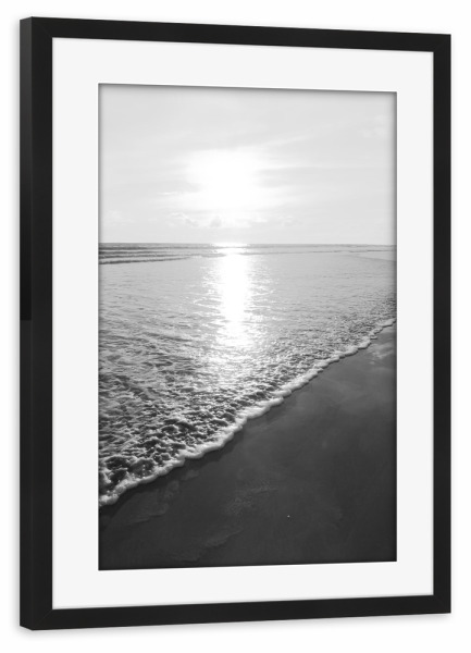 Poster mit Rahmen schwarz "Sea and Sunlight" artboxONE - Natur,Reise,Reise / Strand und Meer