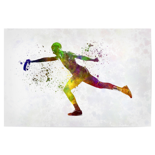 Poster "Young man practices fitness-p" artboxONE - Abstrakt,Sport