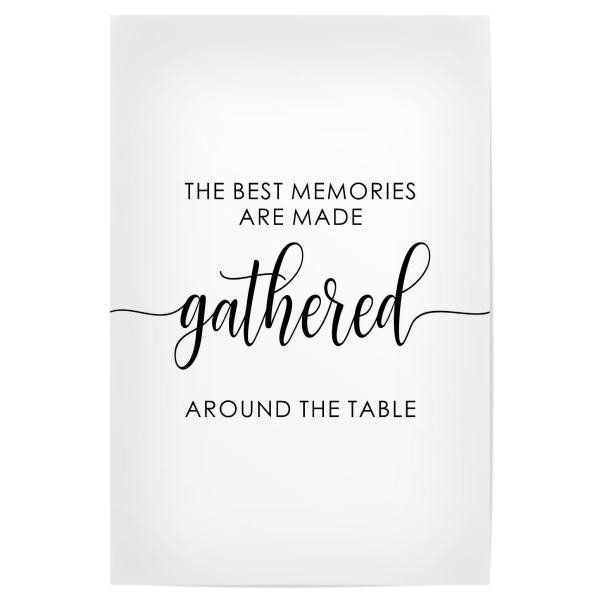 Poster "The Best Memories" artboxONE - Typografie,Essen & Trinken,Menschen,Liebe