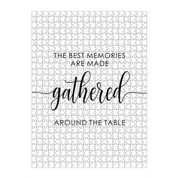 Puzzle Ravensburger "The Best Memories" artboxONE - Typografie,Essen & Trinken,Menschen,Liebe