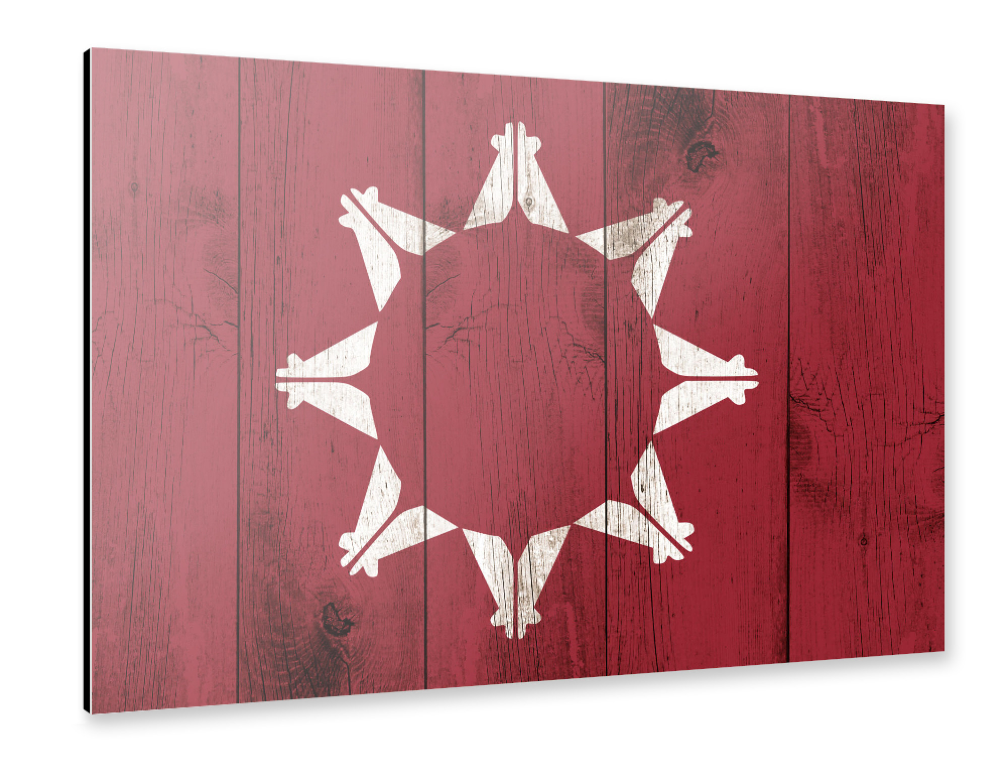 Alu-Dibond "Oglalla Lakota Nation Flagge" 30x20 cm artboxONE