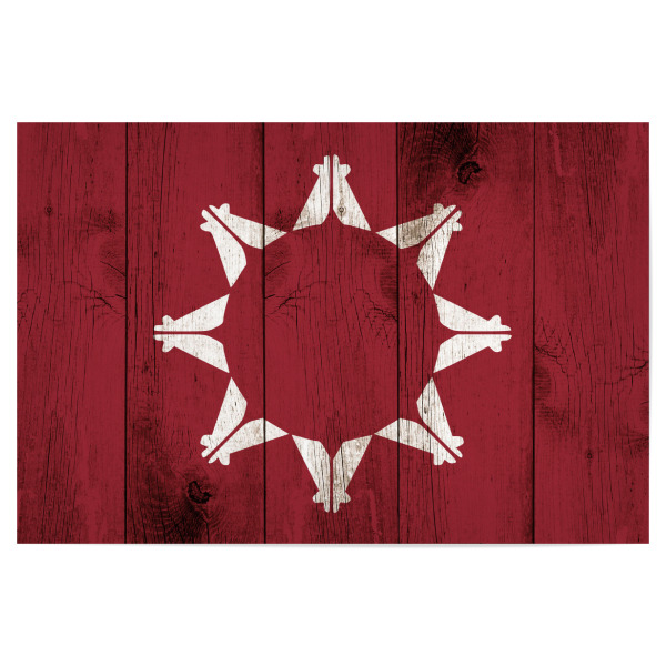 Poster "Oglalla Lakota Nation Flagge" artboxONE - Reise,Reise / Länder