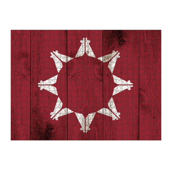 Puzzle Ravensburger "Oglalla Lakota Nation Flagge" artboxONE - Reise,Reise / Länder