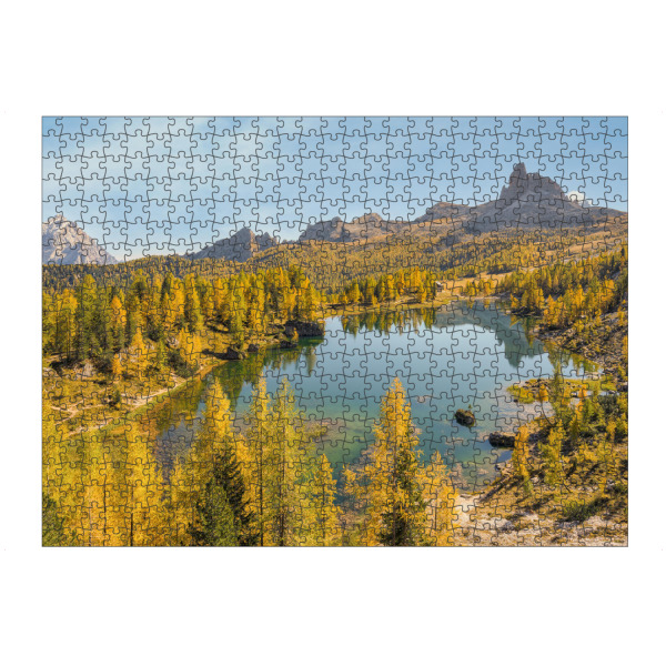 artboxONE Puzzle "Gelbe Lärchen am Lago Federa" artboxONE - Natur,Reise,Reise / Länder