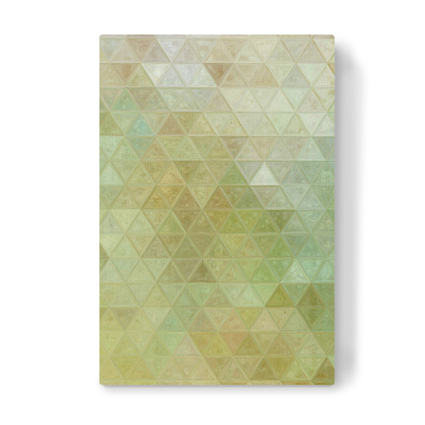 Leinwandbild "Mosaic green white" artboxONE - Abstrakt - Mosaic,Pattern,Decoration,Triangle,Colors,Abstract,Abstrakt,Geometrie,Geometry,Formen,Shapes