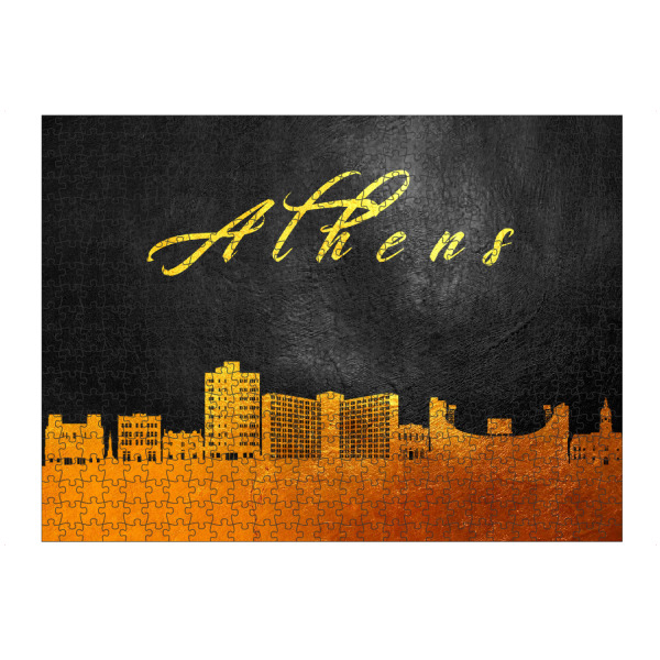 artboxONE Puzzle "Athens Georgia Gold Skyline" artboxONE - Städte - Athens,Georgia,Gold,Skyline,Griechenland,Stadt,City - Bild athens