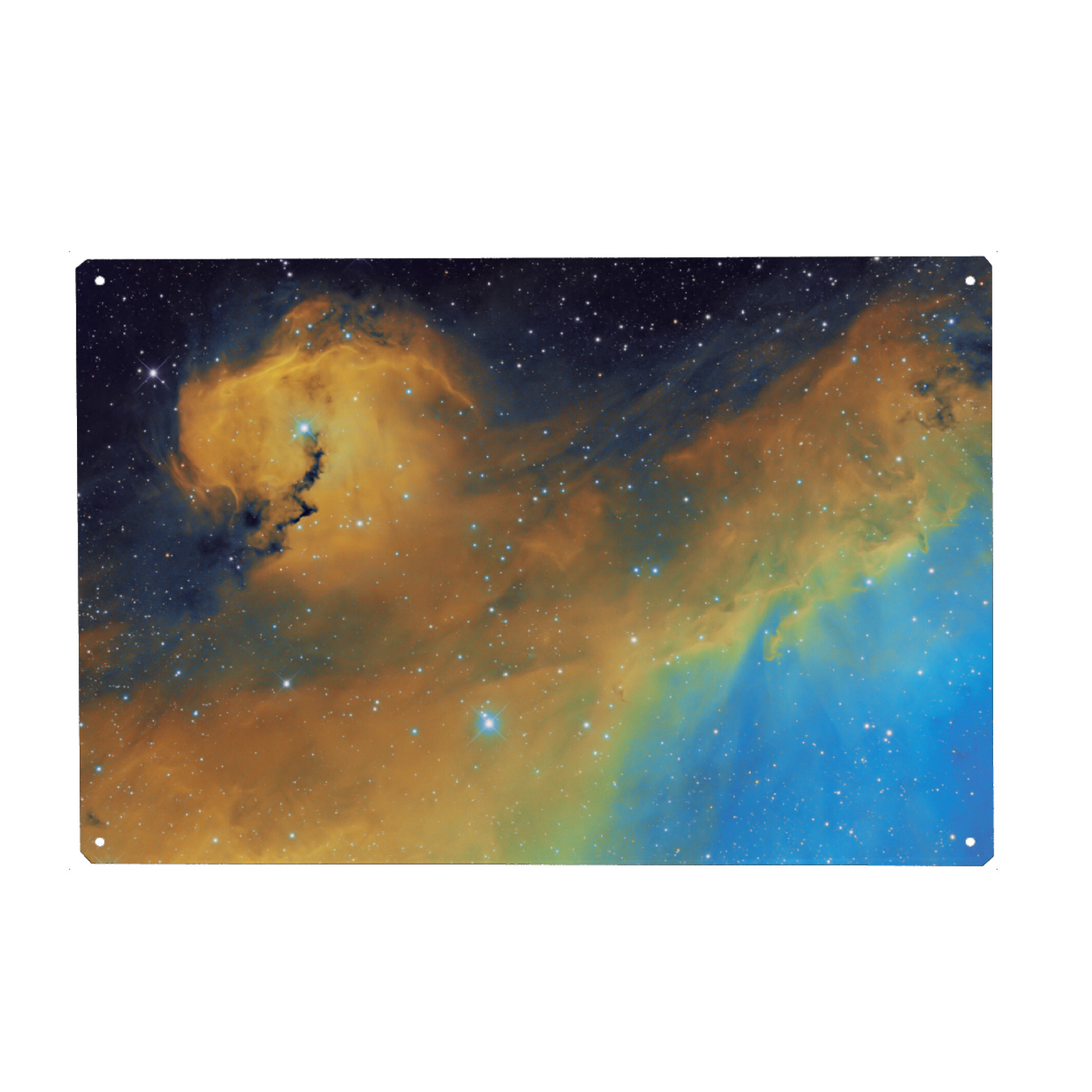 Metall Poster "Seagull-Nebelkomplex in HSO" artboxONE - Galaxy - Universum,Astro,Astronomie,Weltall,Weltraum,Sterne,Deepsky,Stars,Universe,Space