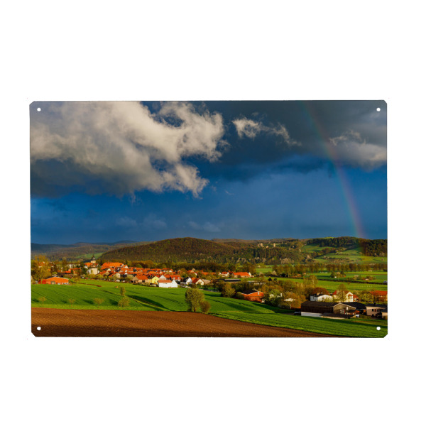 Holzbild "Das Werratal" artboxONE - Natur