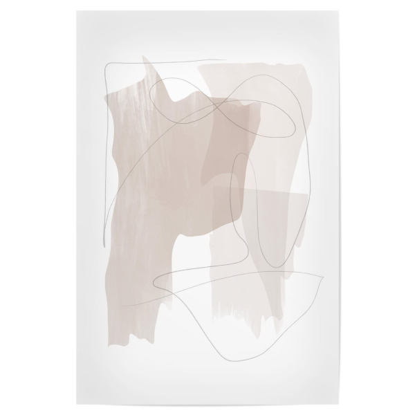 Poster "Abstract Beige" artboxONE - Abstrakt - Abstract,Modern decor,Minimalist,Abstrakt,Minimal,Minimalismus,Color,Lines,Linien