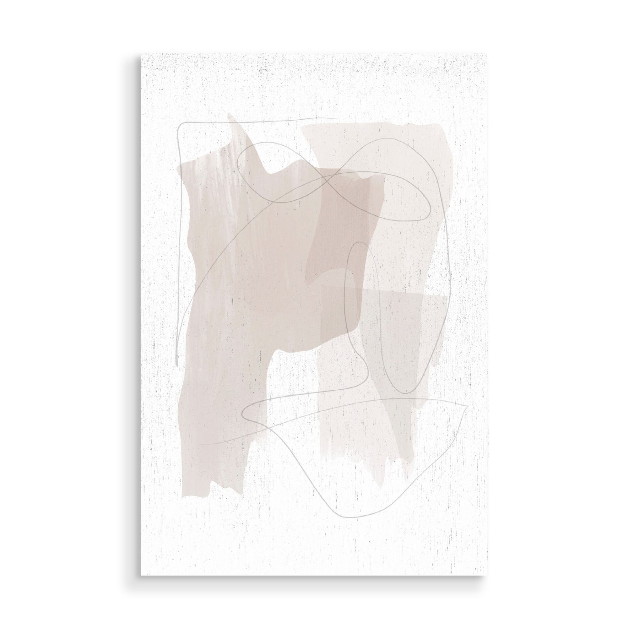 Holzbild "Abstract Beige" artboxONE - Abstrakt - Abstract,Modern decor,Minimalist,Abstrakt,Minimal,Minimalismus,Color,Lines,Linien