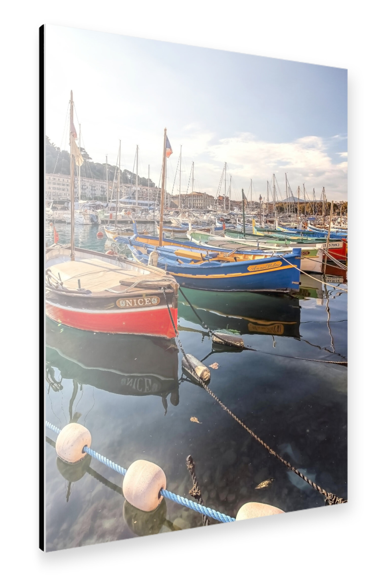 Alu-Dibond "Nice City" 75x50 cm artboxONE