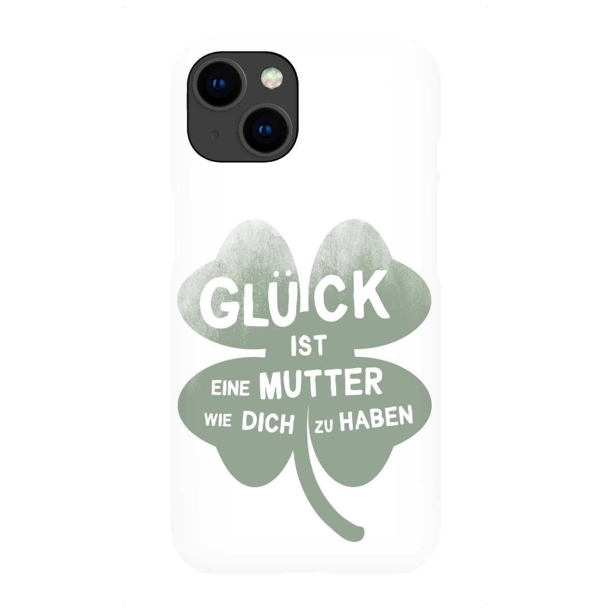 iPhone "Glück ist eine Mutter" Premium-Case Handyhülle artboxONE