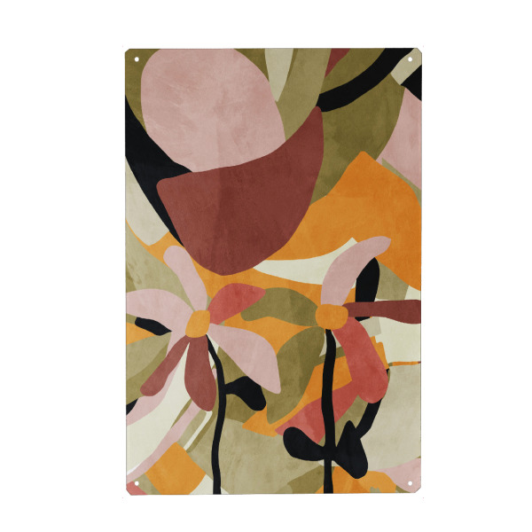 Holzbild "Abstract floral art" artboxONE - Natur,Floral,Abstrakt