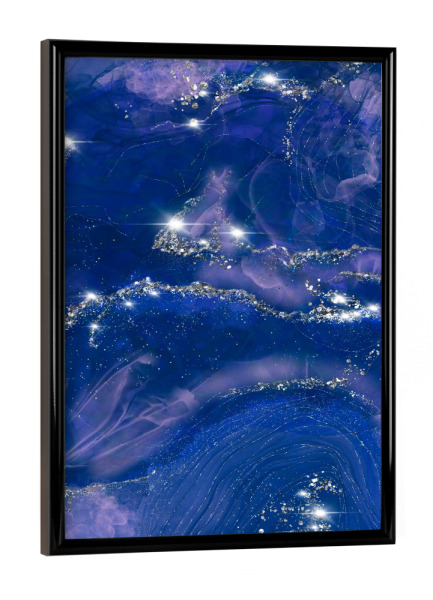 Poster mit schwarzem Rahmen "Pink and Blue Pattern" artboxONE - Abstrakt,Geometrie,Fashion,Galaxy,Lustig