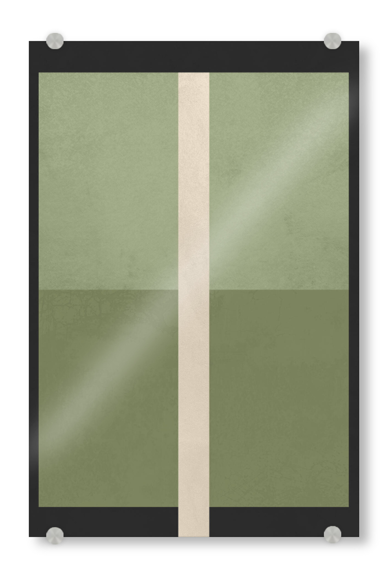 Acrylglasbild "Line Green" artboxONE - Abstrakt,Geometrie