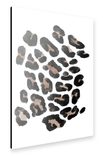 Alu-Dibond "Leopard Pattern Illustration" 30x20 cm artboxONE