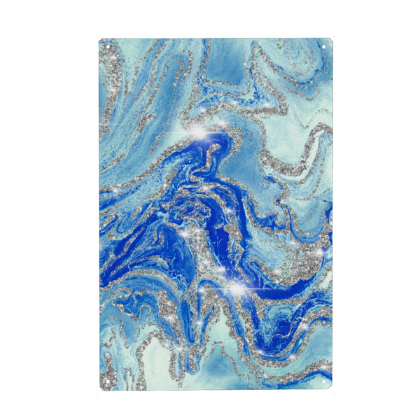 Holzbild "Royal Blue Agate" artboxONE - Abstrakt,Fashion,Festivals,Galaxy,Lustig