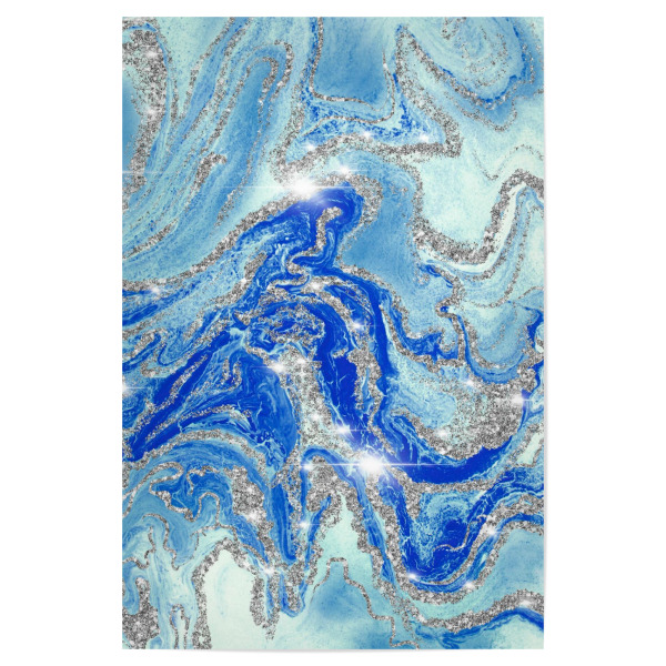 Poster "Royal Blue Agate" artboxONE - Abstrakt,Fashion,Festivals,Galaxy,Lustig