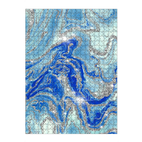 Puzzle Ravensburger "Royal Blue Agate" artboxONE - Abstrakt,Fashion,Festivals,Galaxy,Lustig