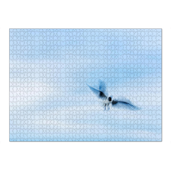 Puzzle Ravensburger "Im Flug" artboxONE - Natur,Tiere - Meer,Vogel,Möve,Himmel,Langzeitbelichtung,Bird,Sea,Natur,Nature,Sky,Tier,Animal - Bild meer