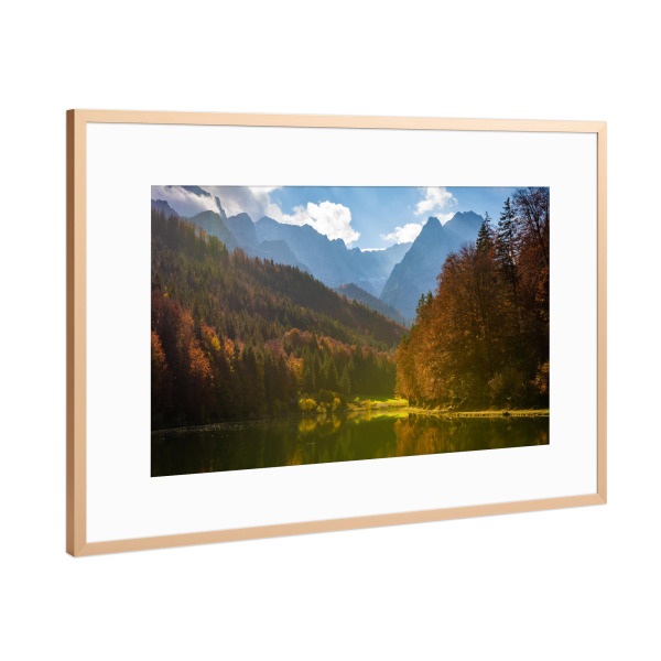 Poster mit Rahmen Kupfer "Herbst in den Alpen" artboxONE - Natur,Reise