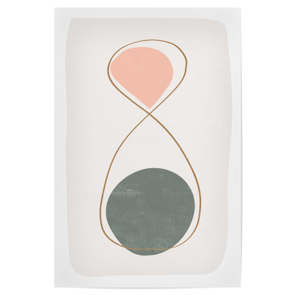 Poster 30x20 cm "Hour Glass" artboxONE - Abstrakt,Geometrie - Hourglass,Abstract,Abstrakt,Geometrie,Geometry,Formen,Shapes,Minimal,Minimalistisch