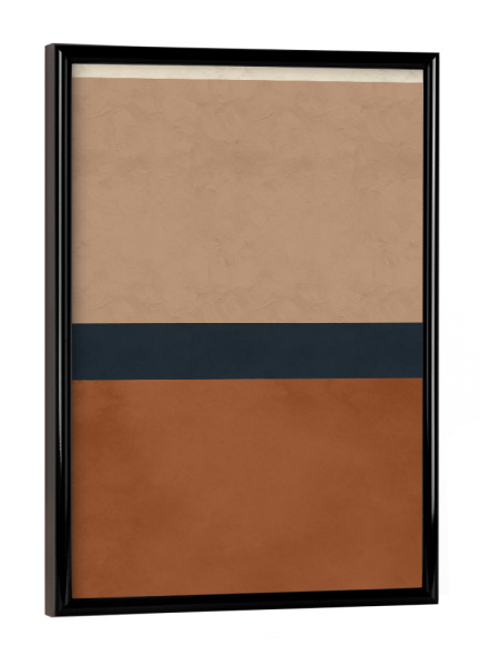 Poster mit schwarzem Rahmen "Square Blue Blue" artboxONE - Abstrakt,Geometrie