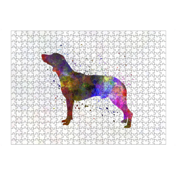 Puzzle Ravensburger "Polish Hunting Dog in watercolor" artboxONE - Tiere,Abstrakt