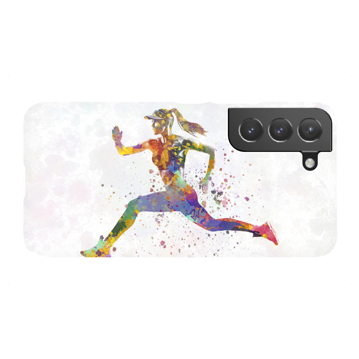 Samsung Galaxy "Female runner in watercolor-c" Premium-Case Handyhülle artboxONE