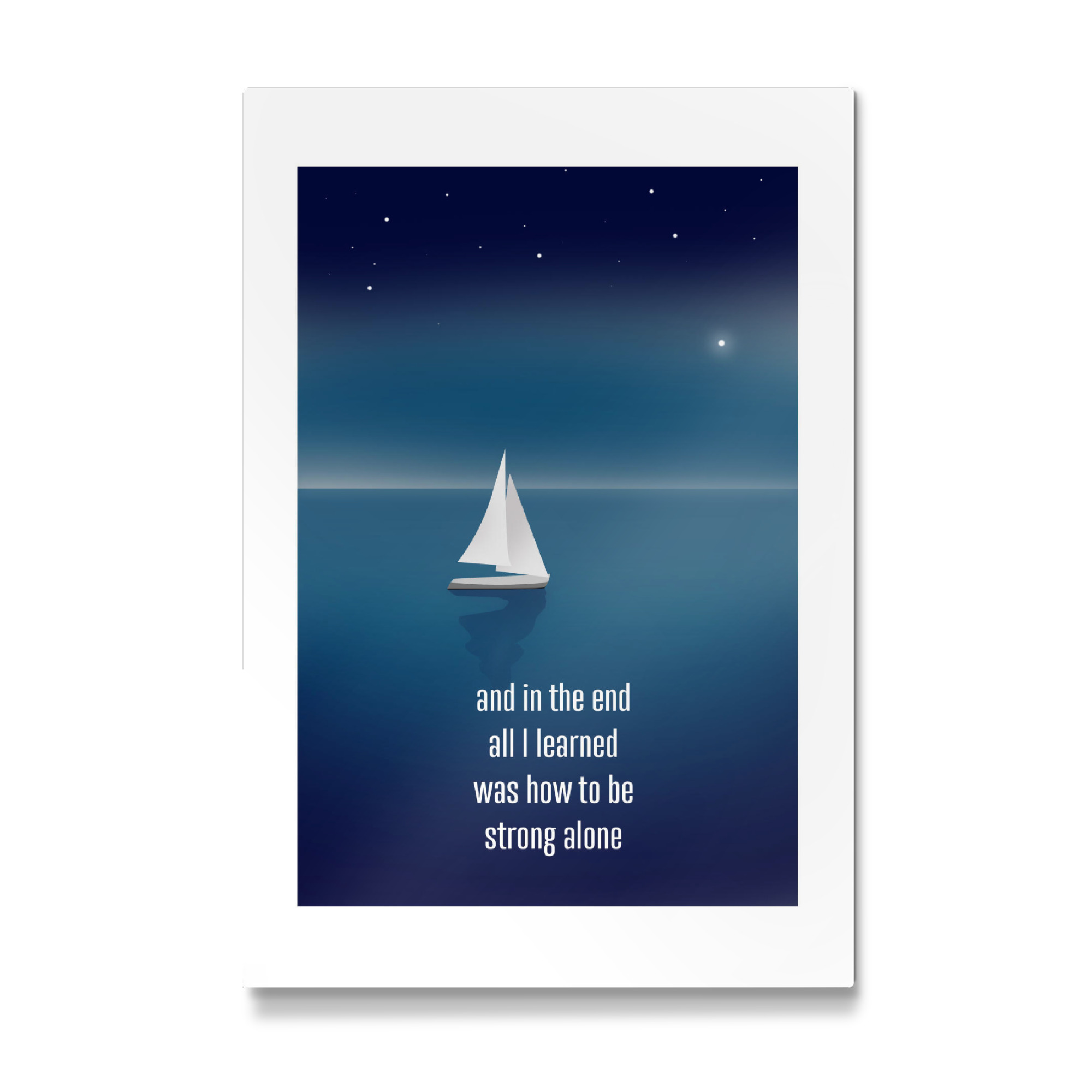 Galerie-Print "Strong alone" 30x20 cm artboxONE
