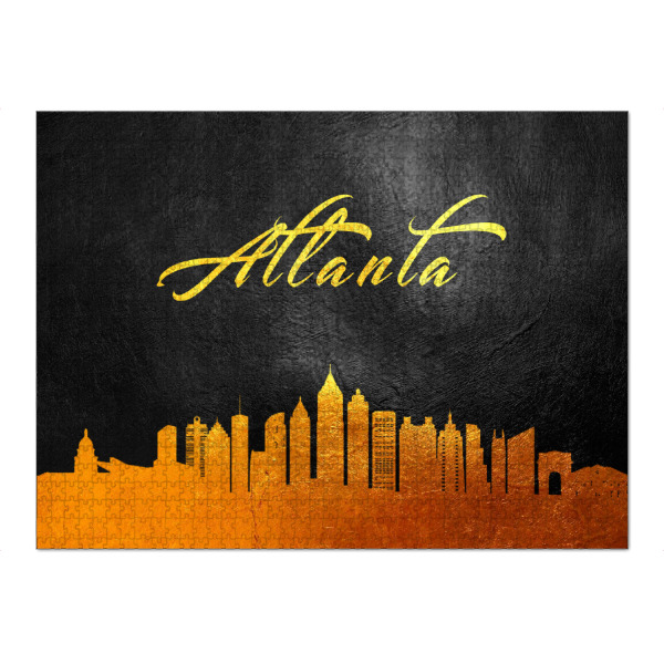 Puzzle Ravensburger "Atlanta Georgia Gold Skyline" artboxONE - Städte - Atlanta,Georgia,Gold,Skyline,City,Stadt - Bild atlanta