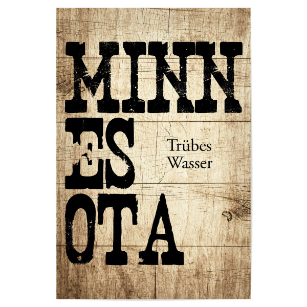 Poster "Minnesota Schild" artboxONE - Typografie,Reise,Reise / Länder