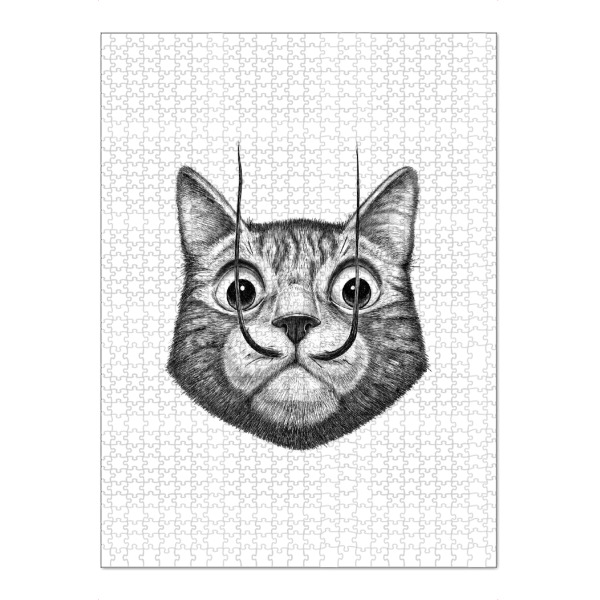 Puzzle Ravensburger "Cat Dali" artboxONE - Tiere,Menschen