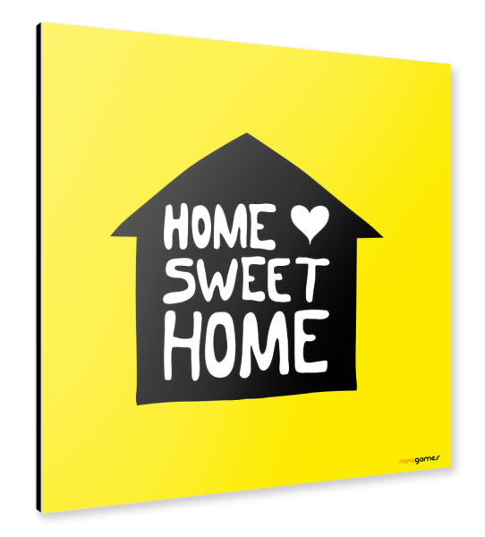 Alu-Dibond "My Home Sweet Love" 30x30 cm artboxONE