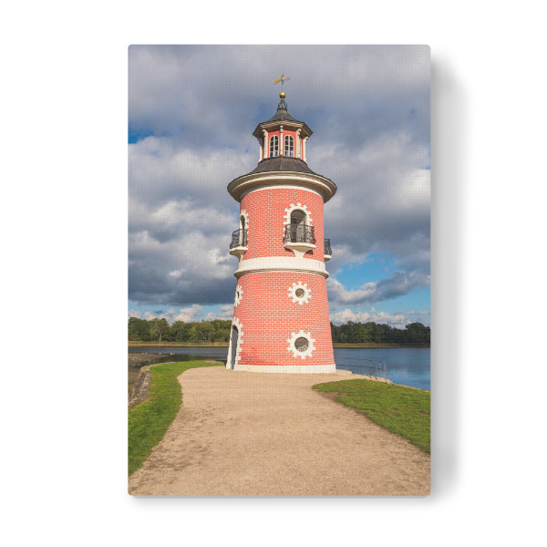 Leinwandbild "Leuchtturm und See" artboxONE - Natur,Reise,Architektur