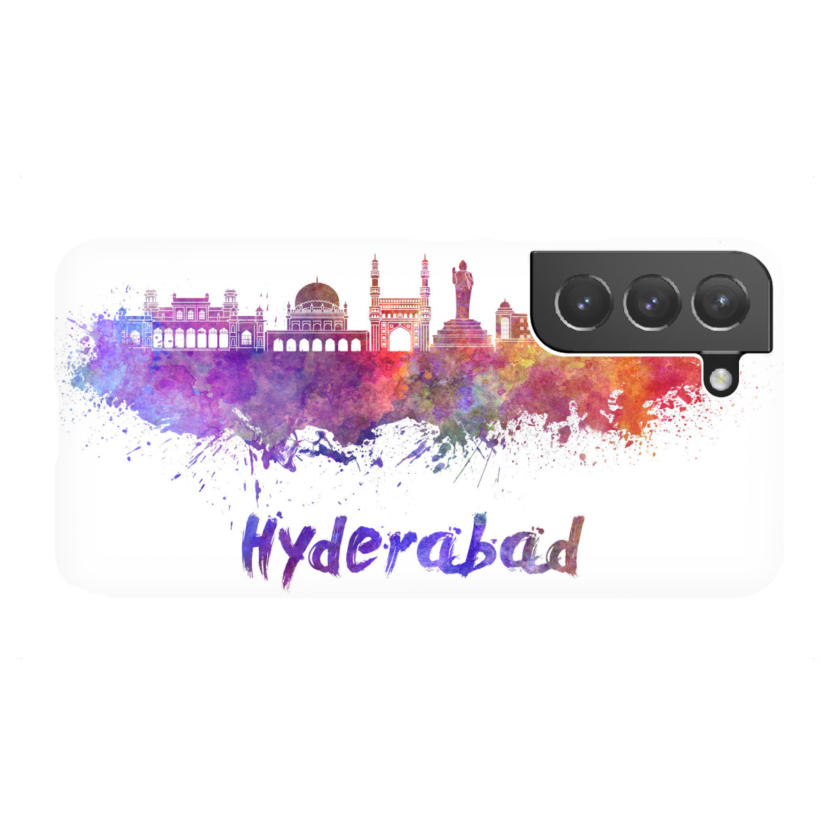 Samsung Galaxy "HYDERABAD skyline in watercolor-b" Premium-Case Handyhülle artboxONE
