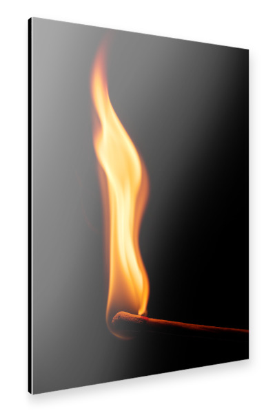 Alu-Dibond "Die Flamme" 30x20 cm artboxONE